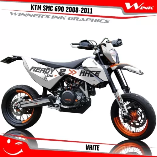 KTM-SMC-690-2008-2010-2011-graphics-kit-and-decals-White