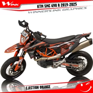 KTM-SMC-690-2019-2020-2021-2022-2023-2024-2025-graphics-kit-and-decals-Ejection-Black-Orange