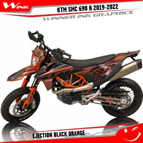 KTM-SMC-690-2019-2020-2021-2022-graphics-kit-and-decals-Ejection-Black-Orange