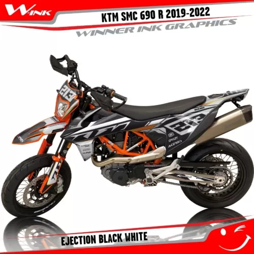 KTM-SMC-690-2019-2020-2021-2022-graphics-kit-and-decals-Ejection-Black-White