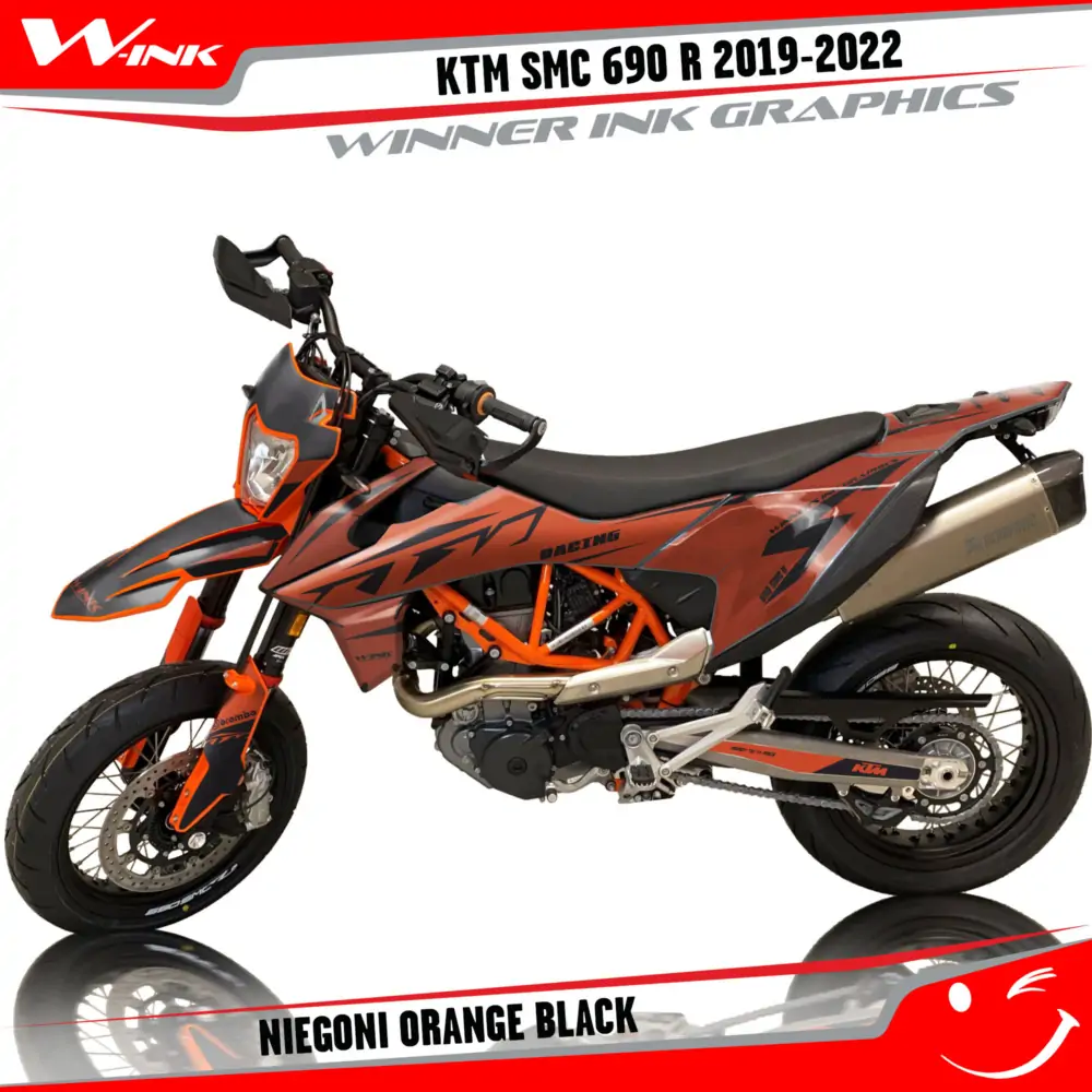 KTM-SMC-690-2019-2020-2021-2022-graphics-kit-and-decals-Niegoni-Orange-Black