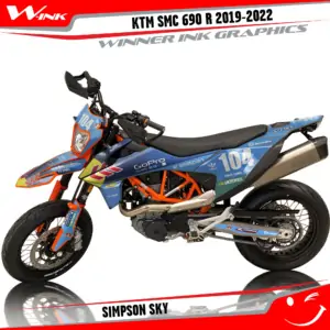KTM-SMC-690-2019-2020-2021-2022-graphics-kit-and-decals-Simpson-Sky