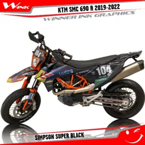 KTM-SMC-690-2019-2020-2021-2022-graphics-kit-and-decals-Simpson-Super-Black