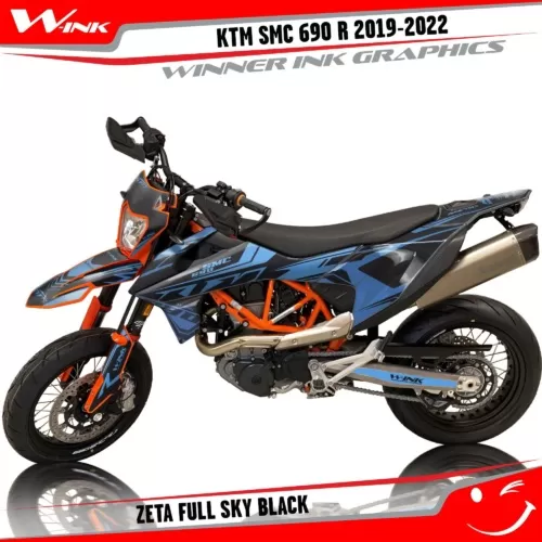 KTM-SMC-690-2019-2020-2021-2022-graphics-kit-and-decals-Zeta-Full-Sky-Black