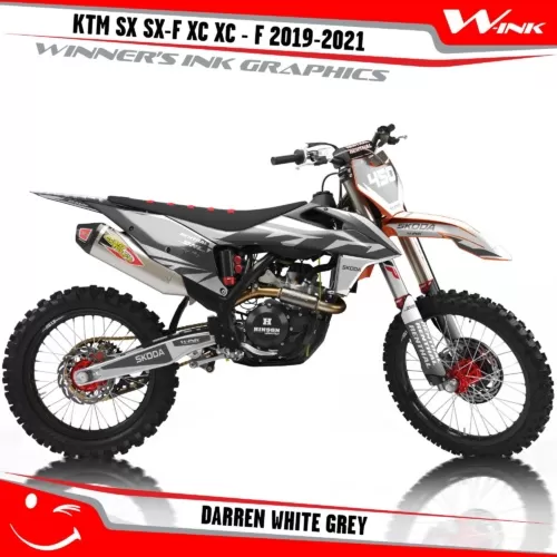 KTM-SX-SX-F-XC-XC-F-2019-2020-2021-2022-graphics-kit-and-decals-with-design-Darren-White-Grey