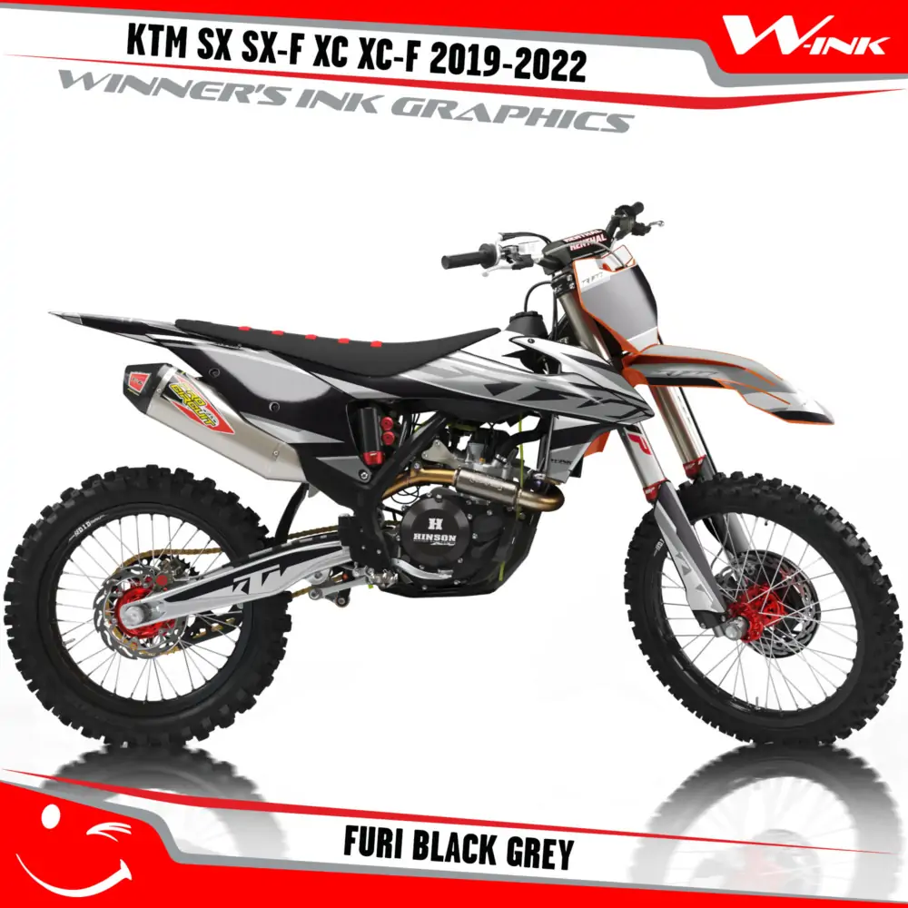 KTM-SX-SX-F-XC-XC-F-2019-2020-2021-2022-graphics-kit-and-decals-with-design-Furi-Black-Grey