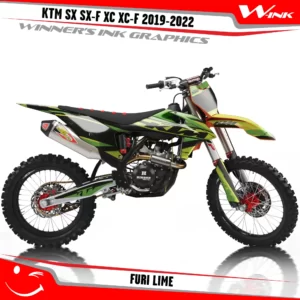 KTM-SX-SX-F-XC-XC-F-2019-2020-2021-2022-graphics-kit-and-decals-with-design-Furi-Black-Lime
