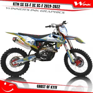 KTM-SX-SX-F-XC-XC-F-2019-2020-2021-2022-graphics-kit-and-decals-with-design-Ghost-of-Kyiv