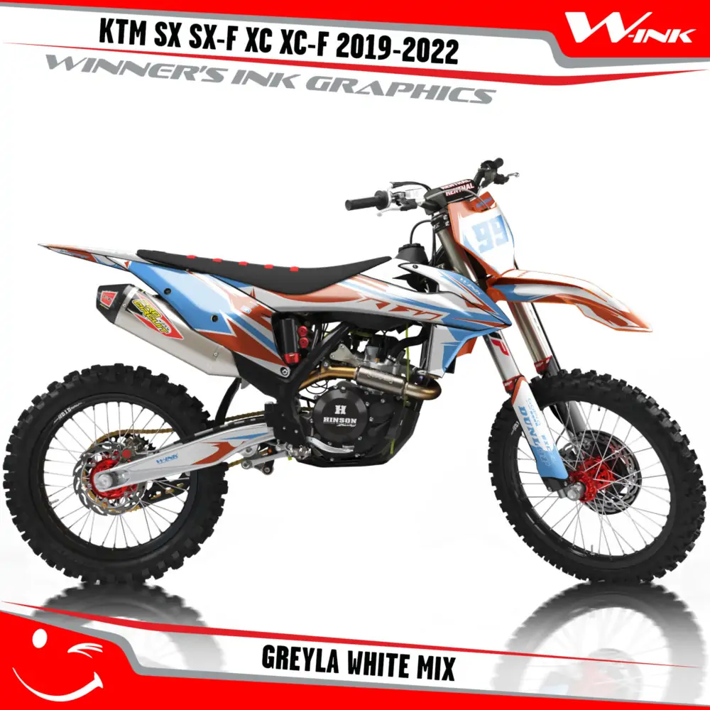 KTM-SX-SX-F-XC-XC-F-2019-2020-2021-2022-graphics-kit-and-decals-with-design-Greyla-White-Mix