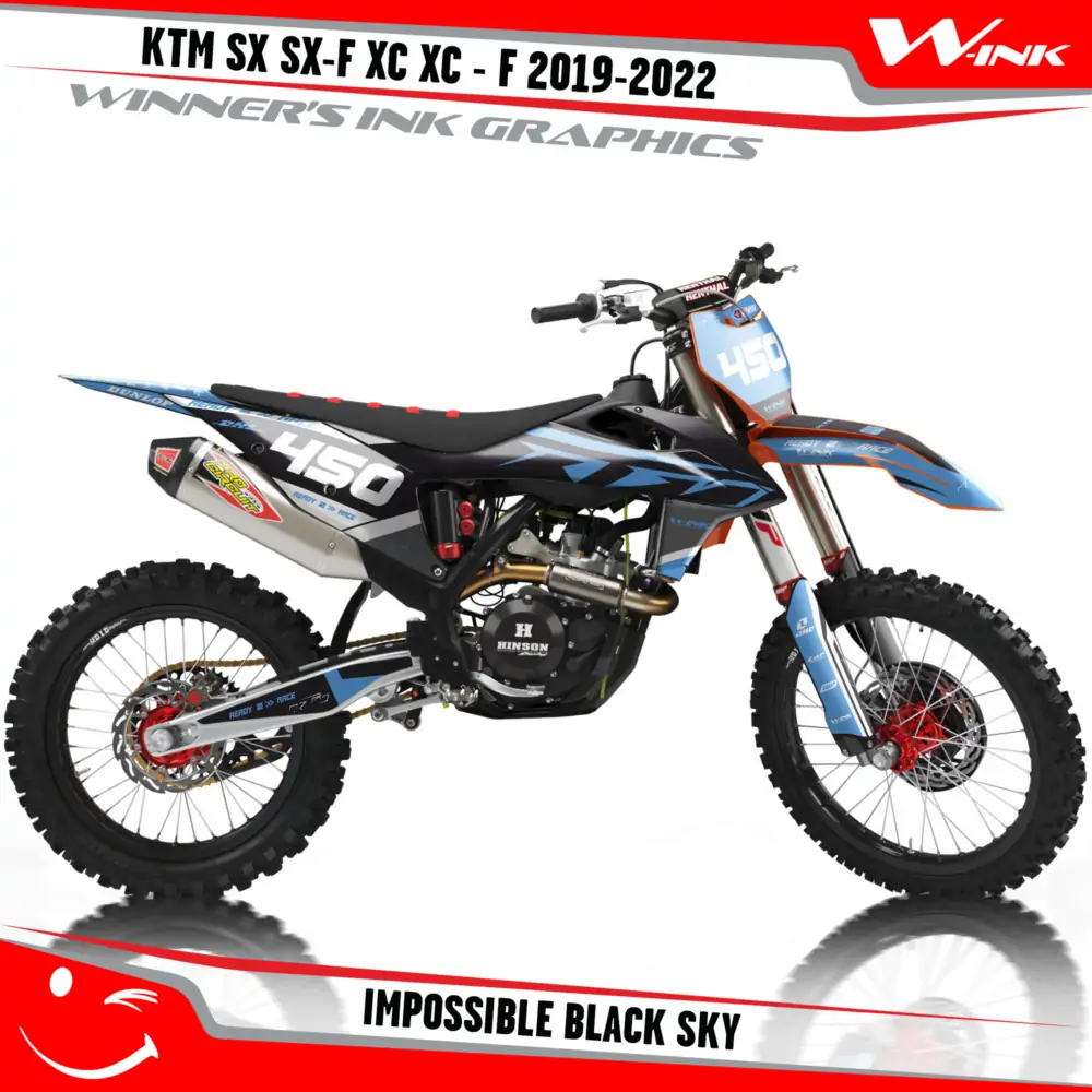KTM-SX-SX-F-XC-XC-F-2019-2020-2021-2022-graphics-kit-and-decals-with-design-Impossible-Black-Sky