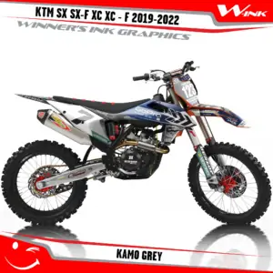 KTM-SX-SX-F-XC-XC-F-2019-2020-2021-2022-graphics-kit-and-decals-with-design-Kamo-Grey