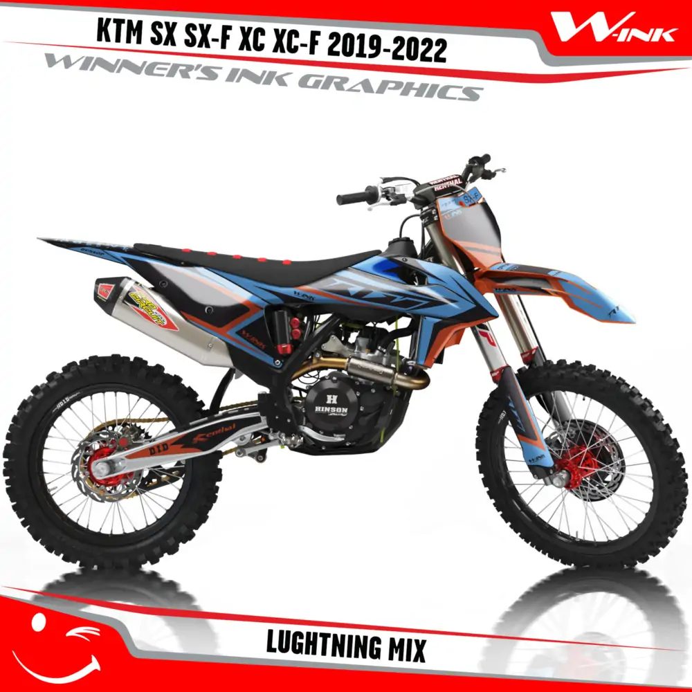 KTM-SX-SX-F-XC-XC-F-2019-2020-2021-2022-graphics-kit-and-decals-with-design-Lightning-Mix