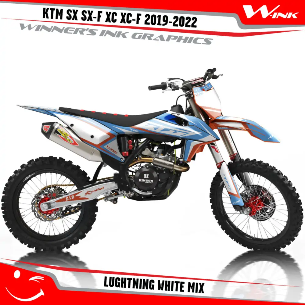 KTM-SX-SX-F-XC-XC-F-2019-2020-2021-2022-graphics-kit-and-decals-with-design-Lightning-White-Mix