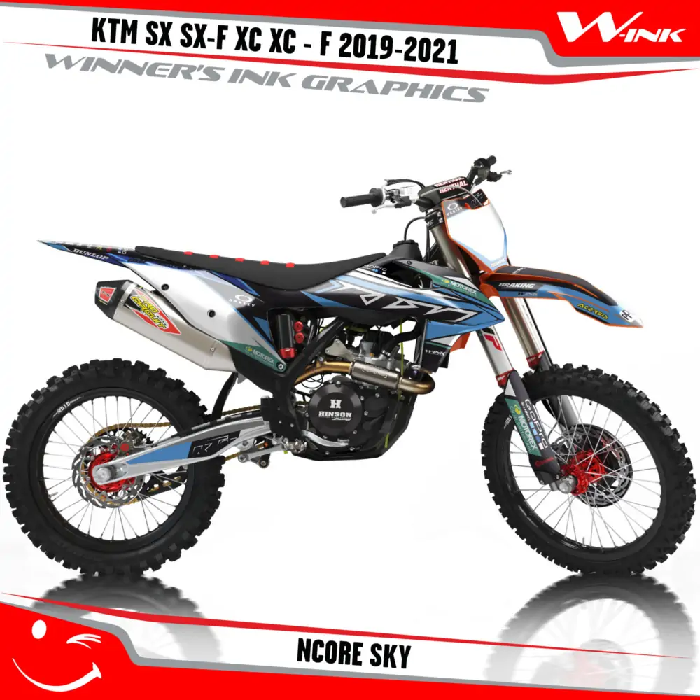 KTM-SX-SX-F-XC-XC-F-2019-2020-2021-2022-graphics-kit-and-decals-with-design-Ncore-Sky