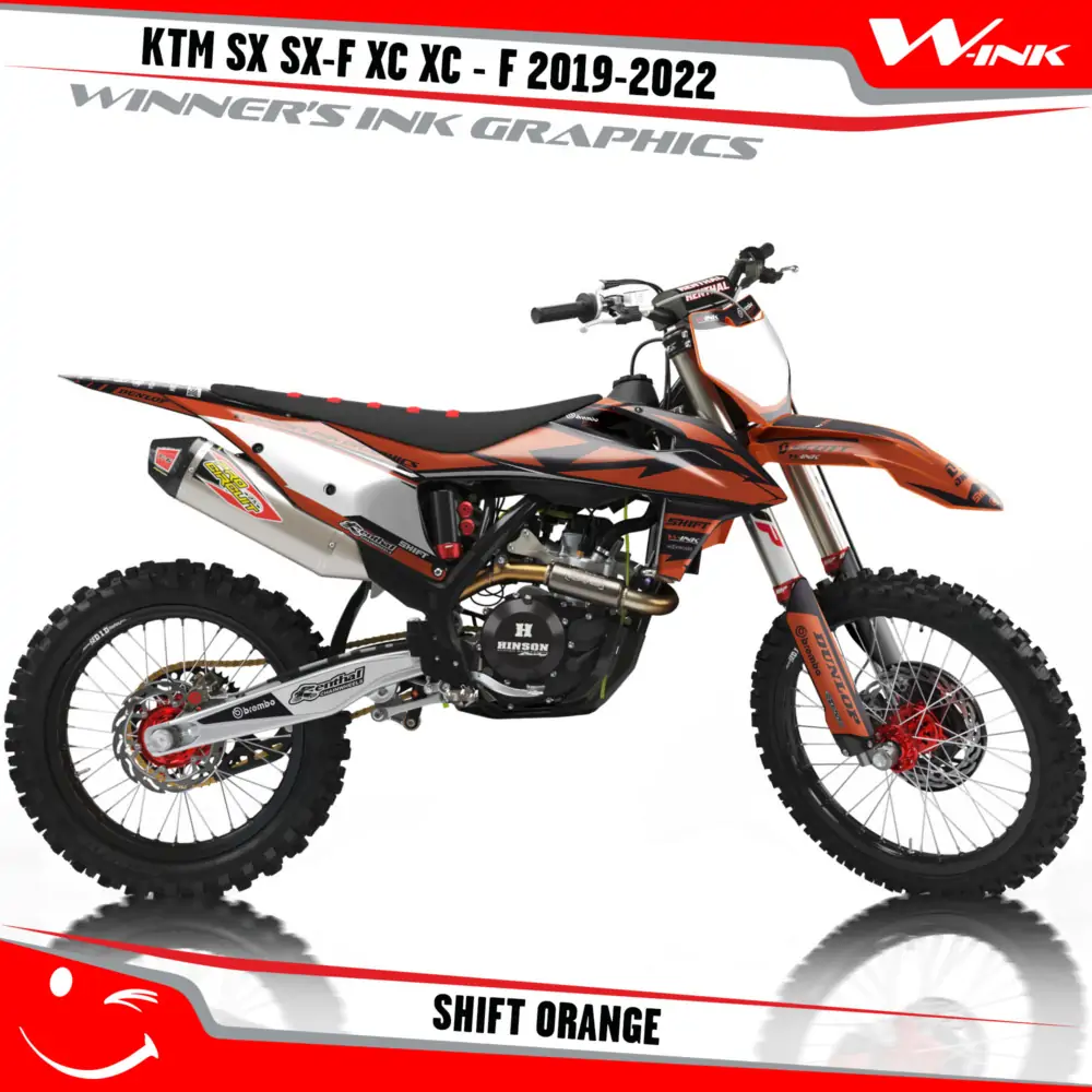 KTM-SX-SX-F-XC-XC-F-2019-2020-2021-2022-graphics-kit-and-decals-with-design-Shift-Orange