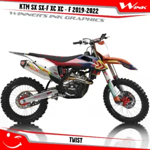 KTM-SX-SX-F-XC-XC-F-2019-2020-2021-2022-graphics-kit-and-decals-with-design-Twist