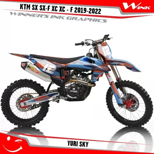 KTM-SX-SX-F-XC-XC-F-2019-2020-2021-2022-graphics-kit-and-decals-with-design-Yuri-Sky