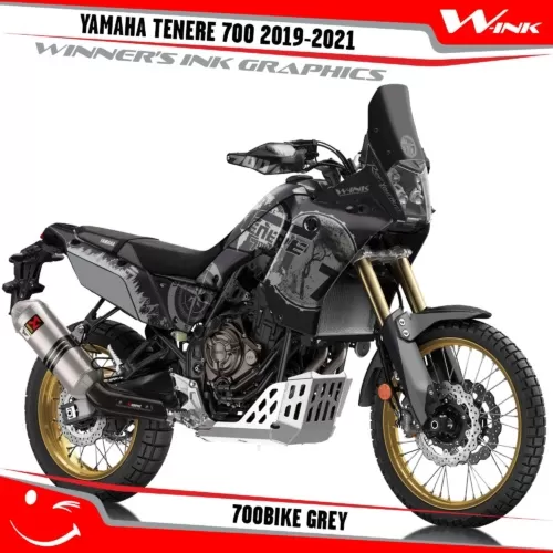 Yamaha-Tenere-700-2019-2020-2021-2022-graphics-kit-and-decals-with-desing-700bike-Grey