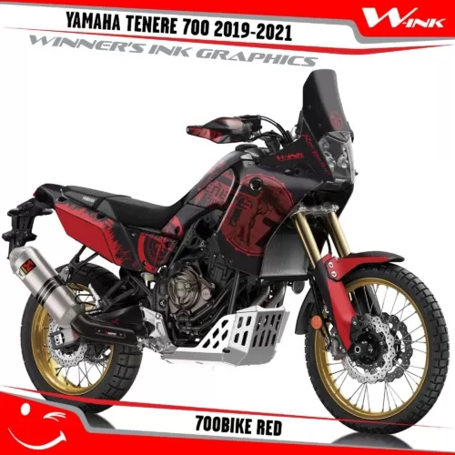 Yamaha-Tenere-700-2019-2020-2021-2022-graphics-kit-and-decals-with-desing-700bike-Red