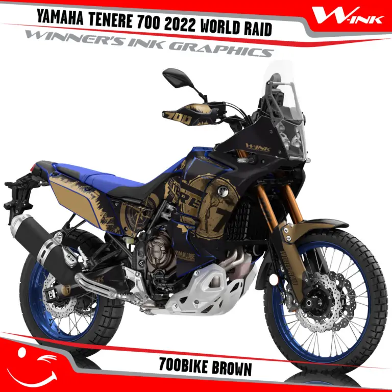 Yamaha-Tenere-700-2022-World-Raid-graphics-kit-and-decals-with-desing-700bike-Brown