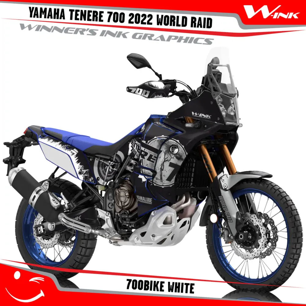 Yamaha-Tenere-700-2022-World-Raid-graphics-kit-and-decals-with-desing-700bike-White