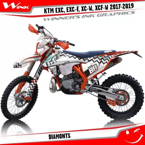 KTM-EXC-EXC-F-XC-W-XCF-W-2017-2018-2019-graphics-kit-and-decals-Diamonts