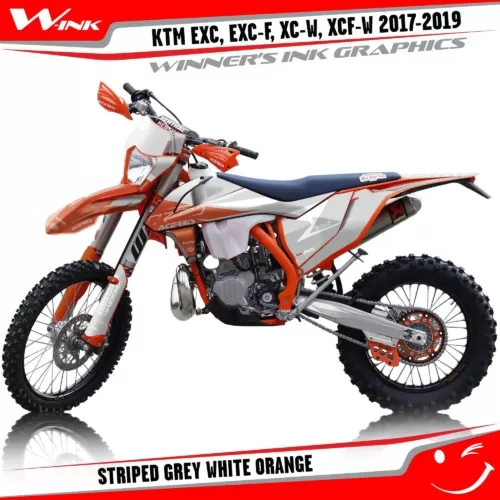 KTM-EXC-EXC-F-XC-W-XCF-W-2017-2018-2019-graphics-kit-and-decals-Striped-Grey-White-Orange