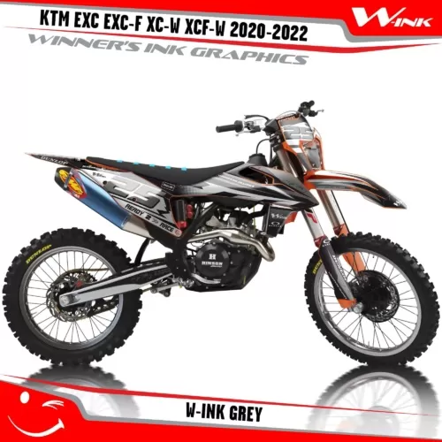 KTM-EXC-EXC-F-XC-W-XCF-W-2020-2021-2022-graphics-kit-and-decals-with-design-W-Ink-Grey