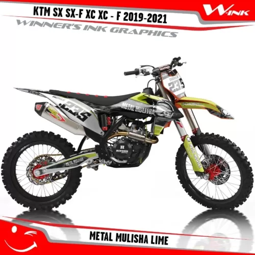 KTM-SX-SX-F-XC-XC-F-2019-2020-2021-2022-graphics-kit-and-decals-with-design-Metal-Mulisha-Lime