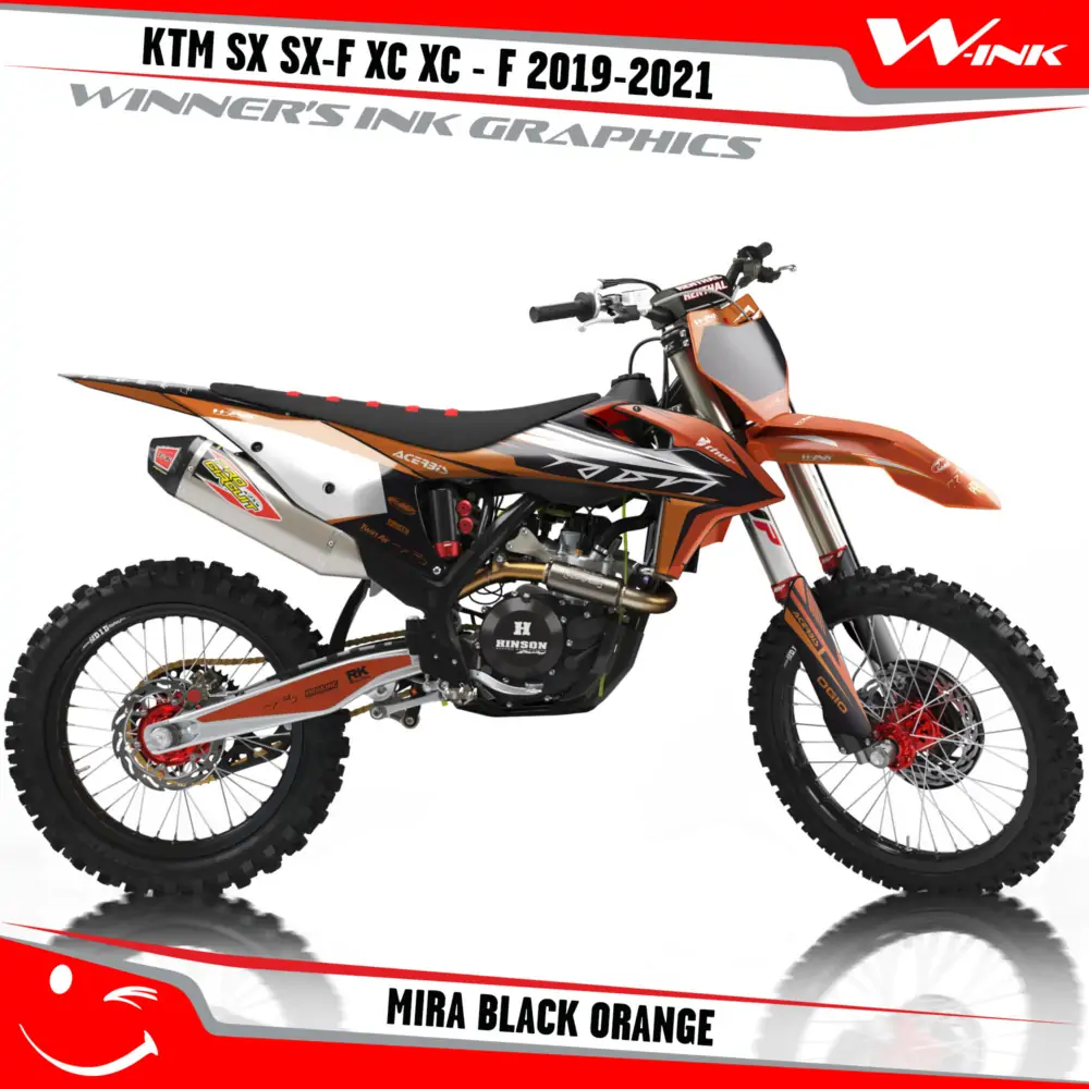 KTM-SX-SX-F-XC-XC-F-2019-2020-2021-2022-graphics-kit-and-decals-with-design-Mira-Black-Orange