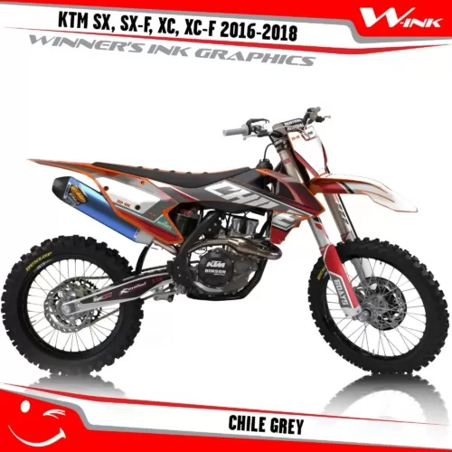 KTM-SX,SX-F,XC,XC-F-2016-2017-2018-graphics-kit-and-decals-Chile-Grey