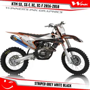 KTM-SX,SX-F,XC,XC-F-2016-2017-2018-graphics-kit-and-decals-Striped-Grey-White-Black