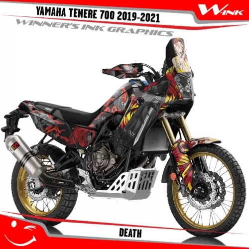 Yamaha-Tenere-700-2019-2020-2021-2022-graphics-kit-and-decals-with-desing-Death