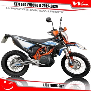KTM-690-ENDURO-R-2019-2020-2021-2022-2023-2024-2025-graphics-kit-and-decals-Lightning-Black-Sky