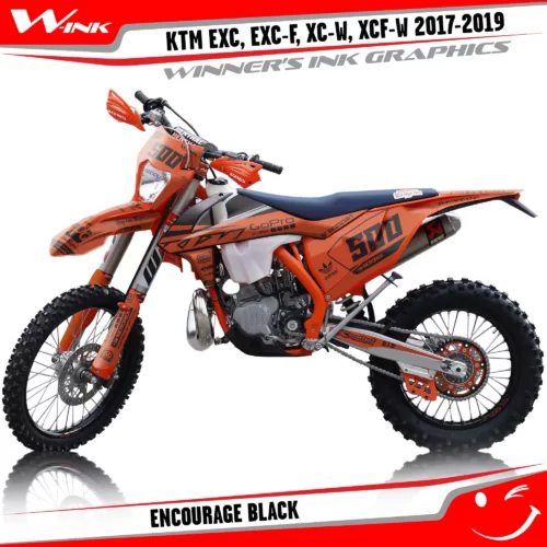 KTM-EXC-EXC-F-XC-W-XCF-W-2017-2018-2019-graphics-kit-and-decals-Encourage-Black