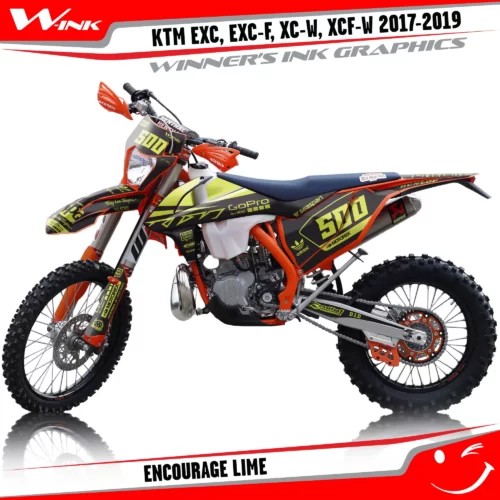 KTM-EXC-EXC-F-XC-W-XCF-W-2017-2018-2019-graphics-kit-and-decals-Encourage-Lime