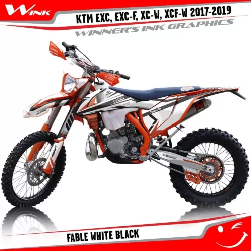 KTM-EXC-EXC-F-XC-W-XCF-W-2017-2018-2019-graphics-kit-and-decals-Fable-White-Black