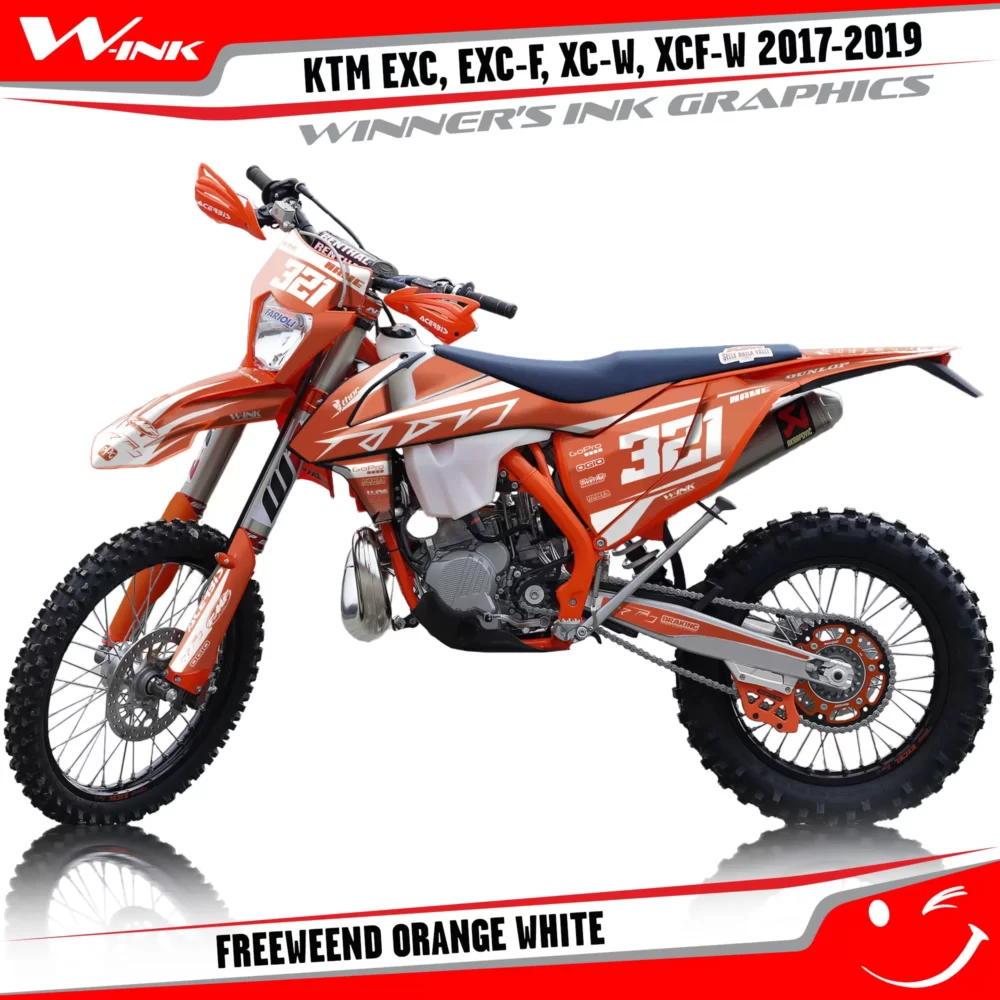 KTM-EXC-EXC-F-XC-W-XCF-W-2017-2018-2019-graphics-kit-and-decals-Freeweend-Orange-White