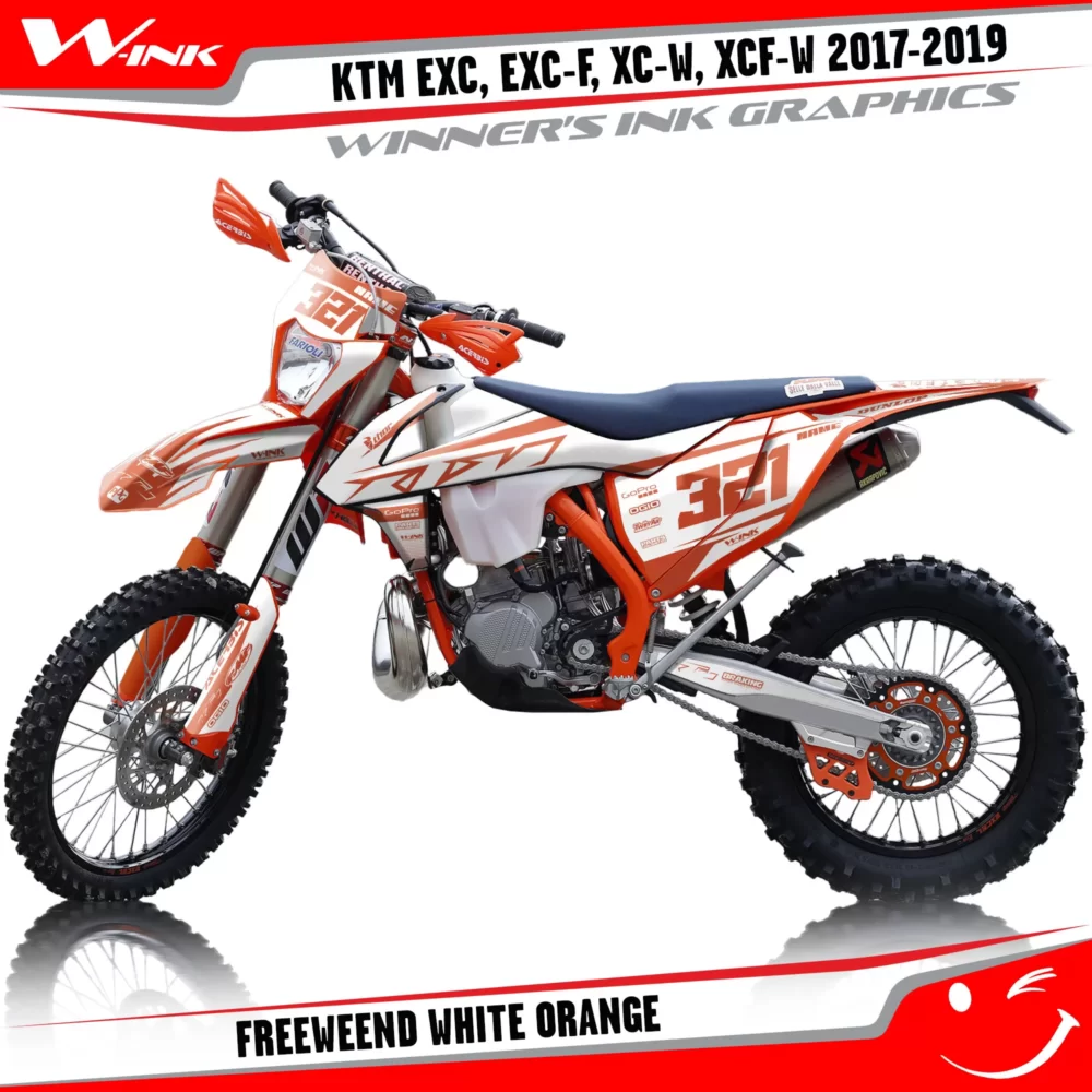 KTM-EXC-EXC-F-XC-W-XCF-W-2017-2018-2019-graphics-kit-and-decals-Freewend-White-Orange