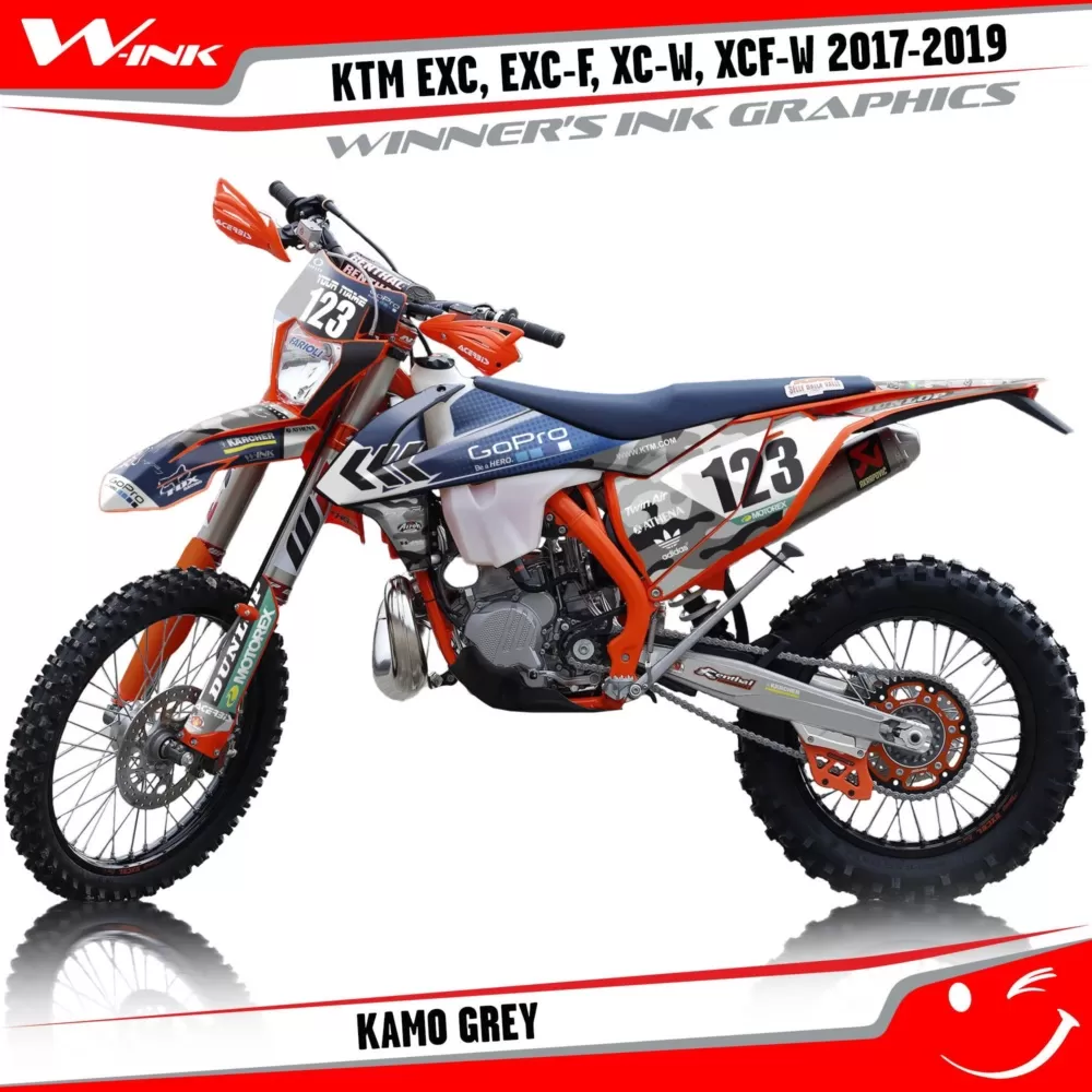 KTM-EXC-EXC-F-XC-W-XCF-W-2017-2018-2019-graphics-kit-and-decals-Kamo-Grey