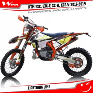 KTM-EXC-EXC-F-XC-W-XCF-W-2017-2018-2019-graphics-kit-and-decals-Lightning-Lime
