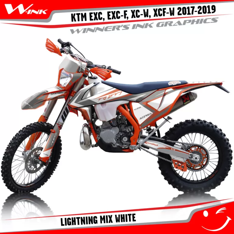 KTM-EXC-EXC-F-XC-W-XCF-W-2017-2018-2019-graphics-kit-and-decals-Lightning-Mix-White