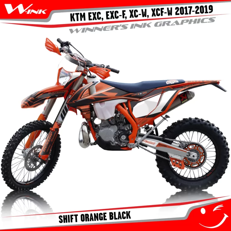 KTM-EXC-EXC-F-XC-W-XCF-W-2017-2018-2019-graphics-kit-and-decals-Shift-Orange-Black
