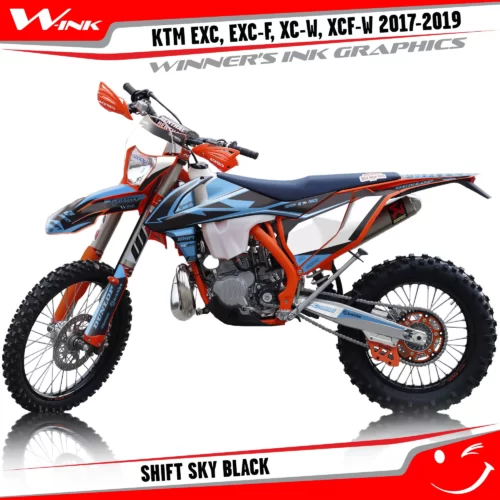 KTM-EXC-EXC-F-XC-W-XCF-W-2017-2018-2019-graphics-kit-and-decals-Shift-Sky-Black