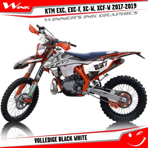 KTM-EXC-EXC-F-XC-W-XCF-W-2017-2018-2019-graphics-kit-and-decals-Volledige-Black-White