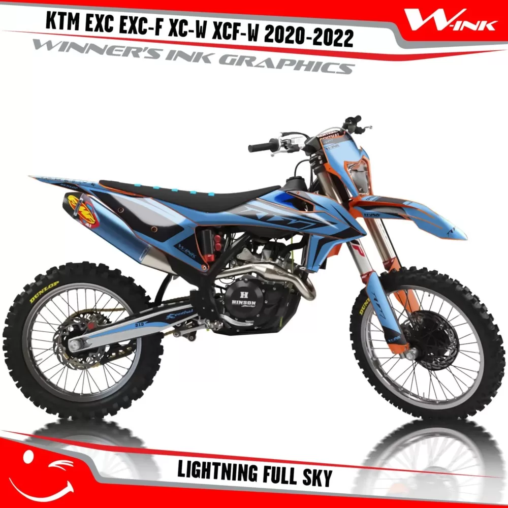 KTM-EXC-EXC-F-XC-W-XCF-W-2020-2021-2022-graphics-kit-and-decals-with-design-Lightning-Full-Sky