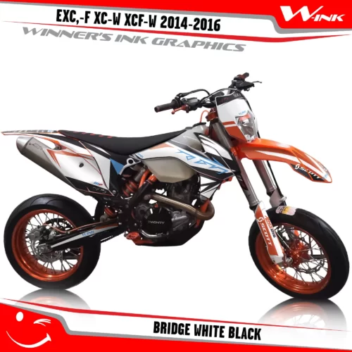KTM-EXC,-F-XC-W-XCF-W-2014-2015-2016-graphics-kit-and-decals-Bridge-White-Black