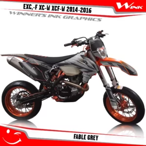 KTM-EXC,-F-XC-W-XCF-W-2014-2015-2016-graphics-kit-and-decals-Fable-Grey
