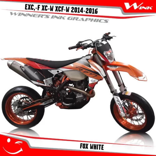 KTM-EXC,-F-XC-W-XCF-W-2014-2015-2016-graphics-kit-and-decals-Fox-White