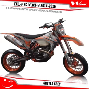 KTM-EXC,-F-XC-W-XCF-W-2014-2015-2016-graphics-kit-and-decals-Greyla-Grey